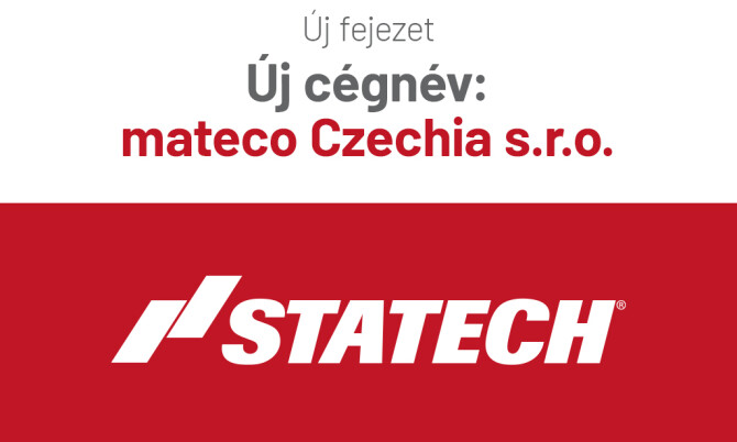 Nevet változtatunk: a STATECH s.r.o. neve mateco Czechia s.r.o.-ra változik.