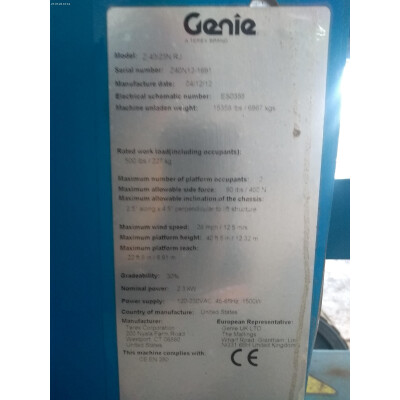 Genie Z 40/23 N RJ