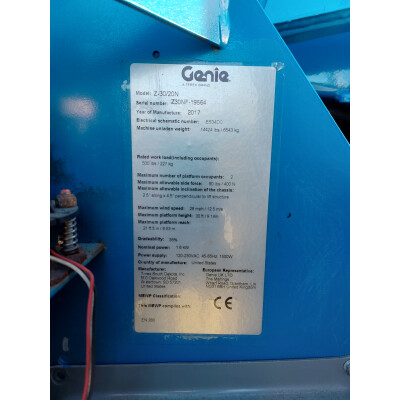 Genie Z 30/20 N, YOM 2017
