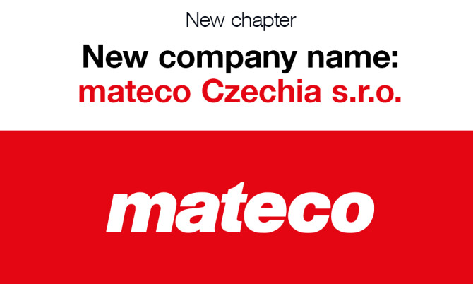 We are changing our name: STATECH s.r.o. will become mateco Czechia s.r.o.